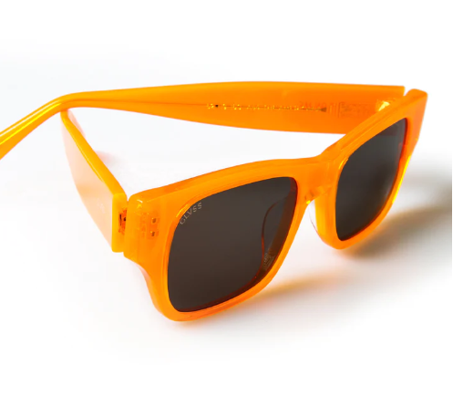 Sunglasses The Americana Neon Orange Smoke